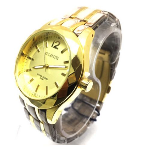 Relogio Atlantis Feminino G3411 Dourado Fundo Dourado