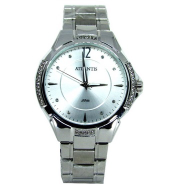 Relogio Atlantis Feminino Prata G3414