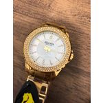 Relógio Atlantis G3107 Dourado Fundo Branco - Feminino - Original