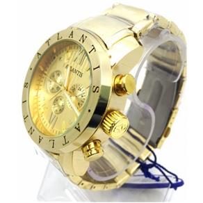 Relógio Atlantis Masculino Dourado A3310 C3 Grande