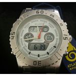 Relógio Atlantis Masculino Prata G3211