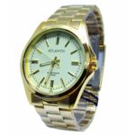 Relogio Atlantis Masculino Social G3336 Fundo Dourado