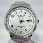 Relógio Atlantis Prata Fundo Branco - G6604