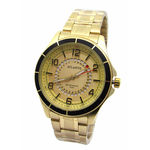 Relogio Atlantis Unisex G3429 Fundo Dourado