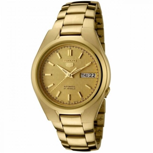 Relógio Automático 21 Jewels Masculino Dourado SNK610K1 SEIKO