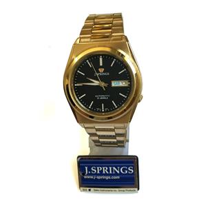 Relogio Automatico Jsprings Linha Seiko Masculino Dourado