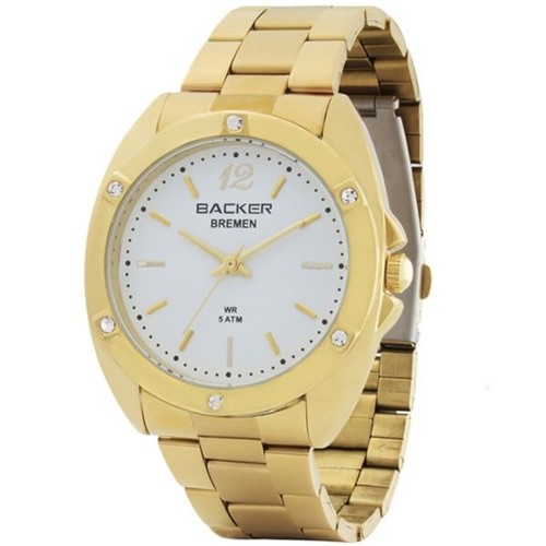 Relógio Backer 3425145F BR Bremen Dourado