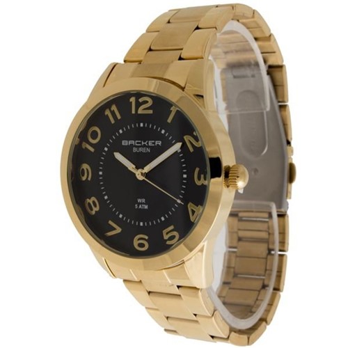 Relógio Backer 3703145F PR Buren Dourado