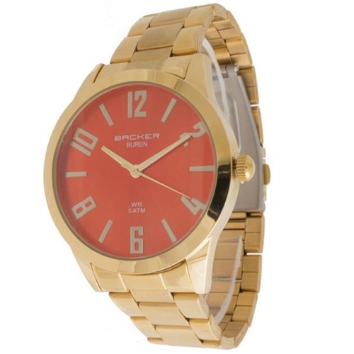 Relógio Backer 3717145F VM Buren Dourado