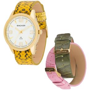 Relógio Backer Feminino 3315142F BR Kassel Troca Pulseira