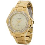 Relógio Backer Feminino Dourado Cristais 3342145f Ch