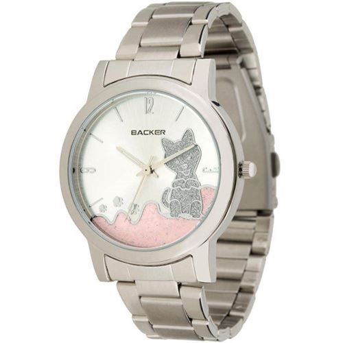 Relógio Backer Feminino Hannover Cat Prata 3324123f Cz