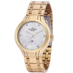 Relógio Backer Feminino Ref: 12001145f Br Fashion Dourado