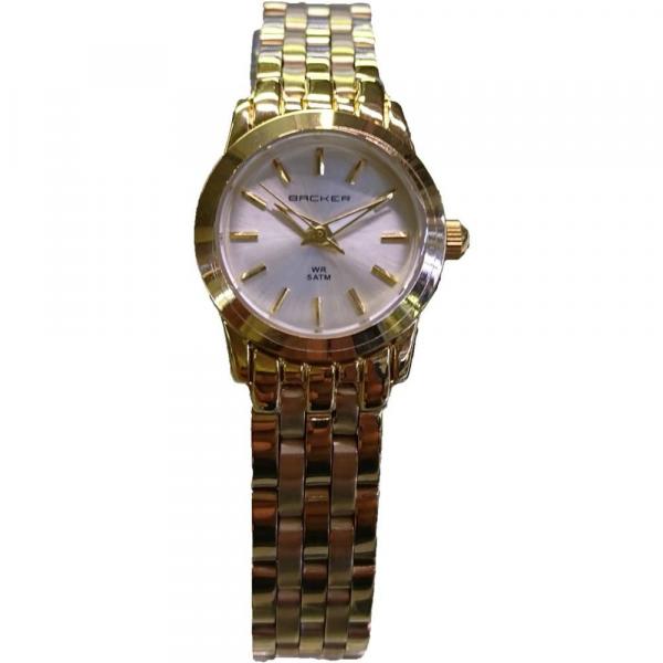 Relógio Backer Feminino Ref: 1664175f Br Mini Dourado