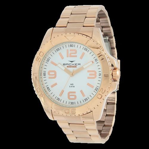 Relógio Backer Feminino Rosé Fundo Branco 6474113m Br