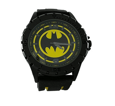 Relógio Batman Logo C/ Pulseira de Borracha