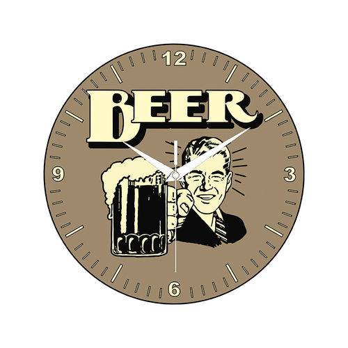 Relógio Beer Marrom