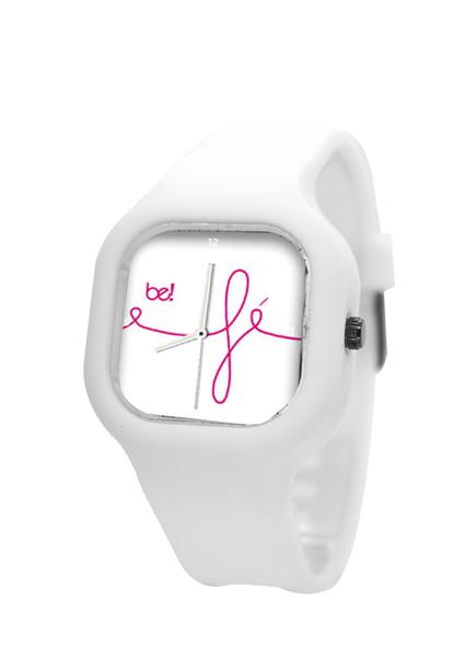 Relógio BeWatch Clássico Fé Pulseira Silicone Branco