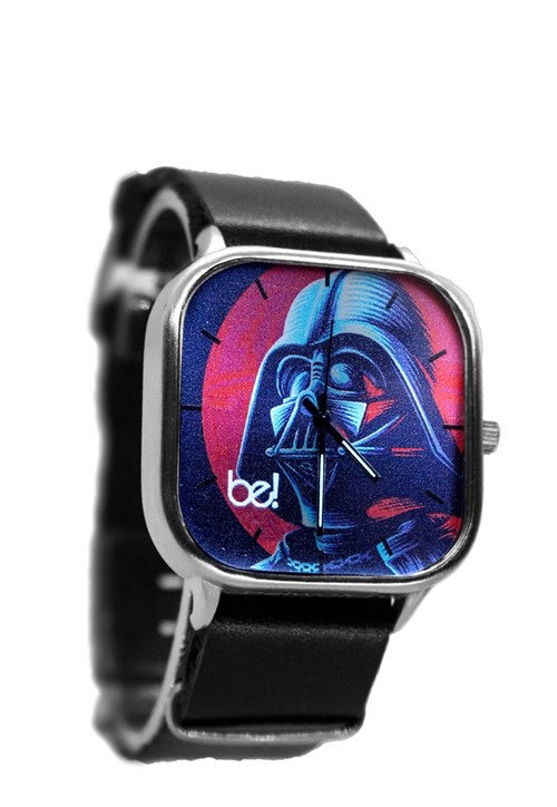 Relógio Bewatch Star Wars Pulseira de Couro Preta