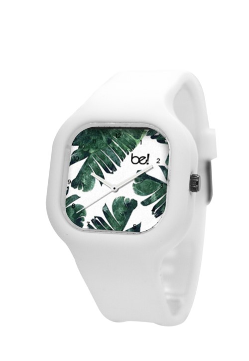 Relógio Bewatch Tropical Pulseira Silicone Branco