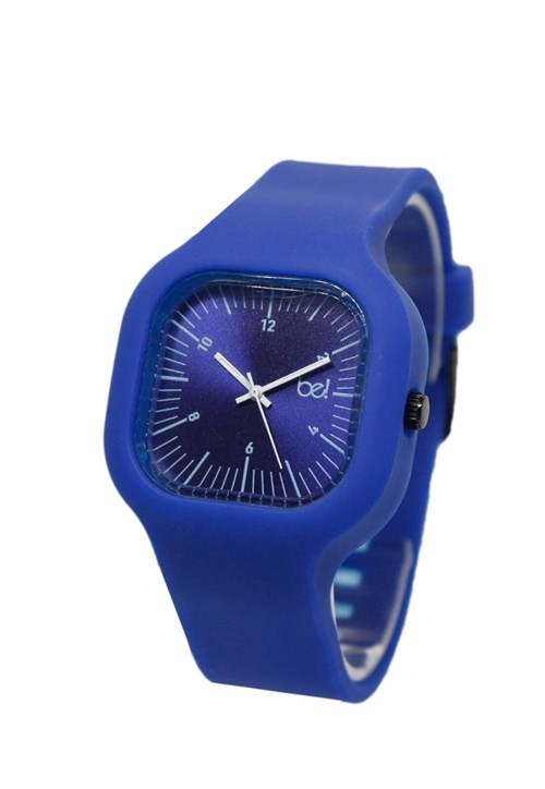 Relógio Bewatchoficial Pulseira de Silicone Be Azul Classic