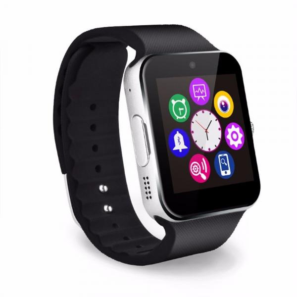 Relógio Bluetooth Smart Watch Gt08 Android Ios Sony Samsung Prata - Bk Imports