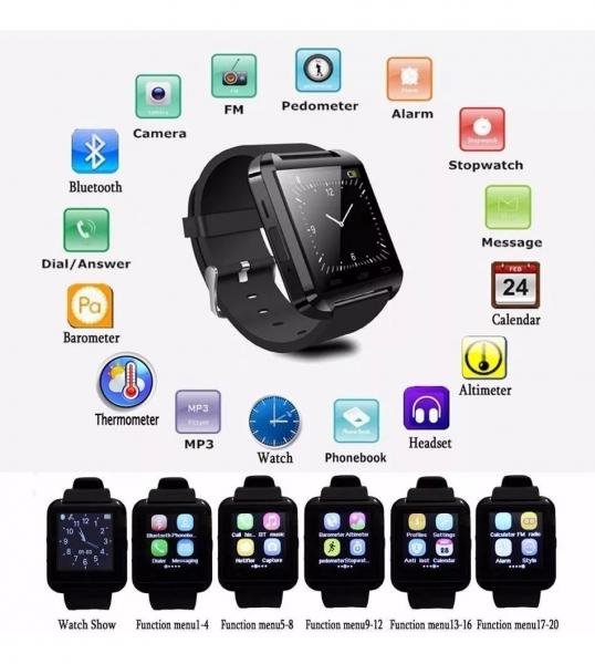 Relogio Bluetooth Smart Watch U8 Android Iphone 5 6 S5 Note - U Smart