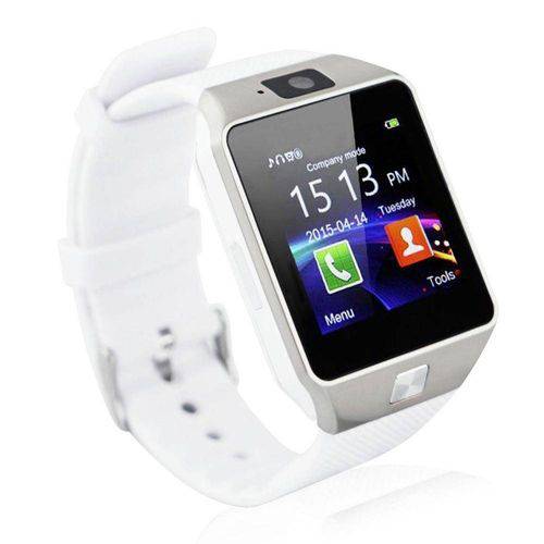 Relogio Bluetooth Smartwatch Dz09 Touch Branco - Importado