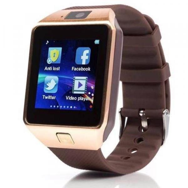Relógio Bluetooth Smartwatch Ge Chip Dz09 Iphone Android Dourado - Odc