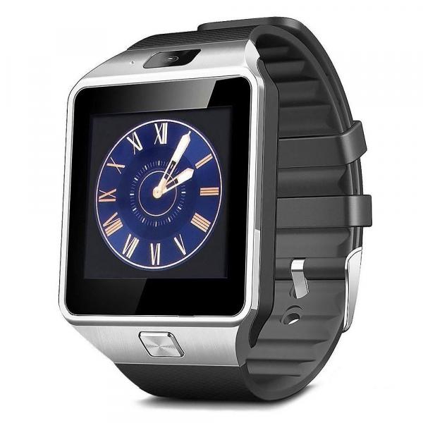 Relógio Bluetooth Smartwatch Ge Chip Dz09 Iphone Android Nov Prata - Bk Imports