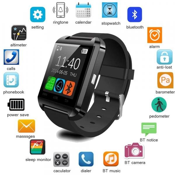Relogio Bluetooth Smartwatch U8 Compativel Android
