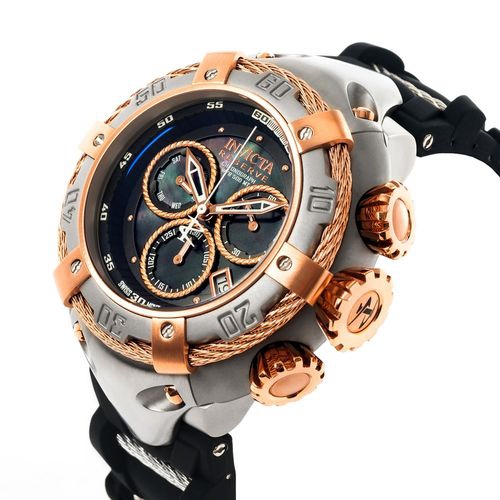 Relógio Bolt Men Swiss Quartz Chronograph Gold IP 52mm Modelo 21349 - Iv