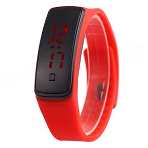 Relógio Bracelete Digital com Visor de LED (Vermelho)