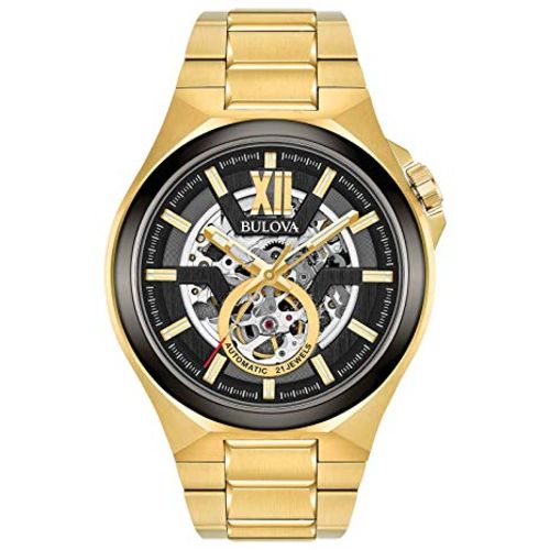 Relógio Bulova 98a178 Masculino Automático Dourado