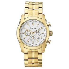 Relógio Bulova Chronograph Masculino Wb30980H Analógico, Calendário e Cronógrafo Vidro Cristal Mineral