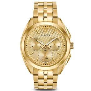 Relógio Bulova Curv Masculino Wb31890g 97a125 Dourado