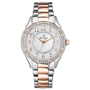 Relógio Bulova Diamond Analógico Feminino WB27761Q - 98L182