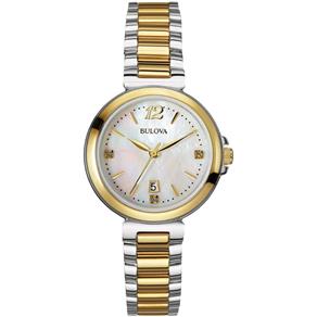 Relógio Bulova Diamond Analógico Feminino WB27903M - 98M120