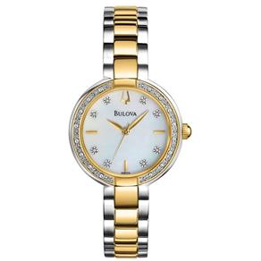 Relógio Bulova Diamond Analógico Feminino WB27976B