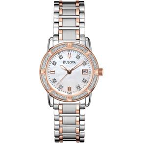 Relógio Bulova Diamond Analógico Feminino WB29974Z - 98R199