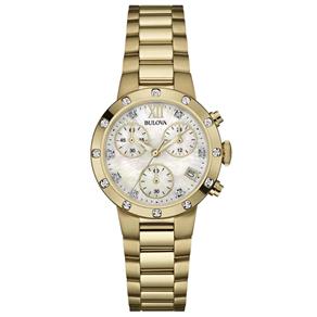 Relógio Bulova Diamond Feminino Analógico WB26057H