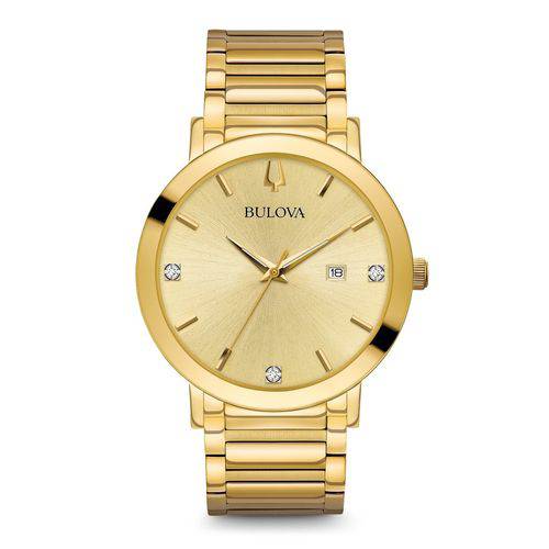 Relógio Bulova Diamond Gold 97d115