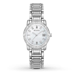 Relógio Bulova Diamond Wb29974Q Prata