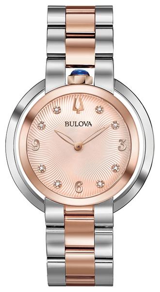 Relógio Bulova Feminino Aço Prateado e Rosé - 98P174