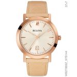 Relógio Bulova Feminino Couro Rosé Wb27869z