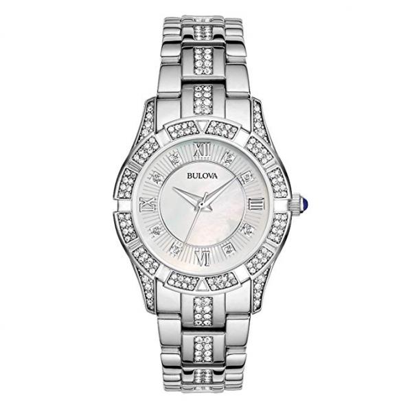 Relógio Bulova Feminino Cristal Swarovski 96L116