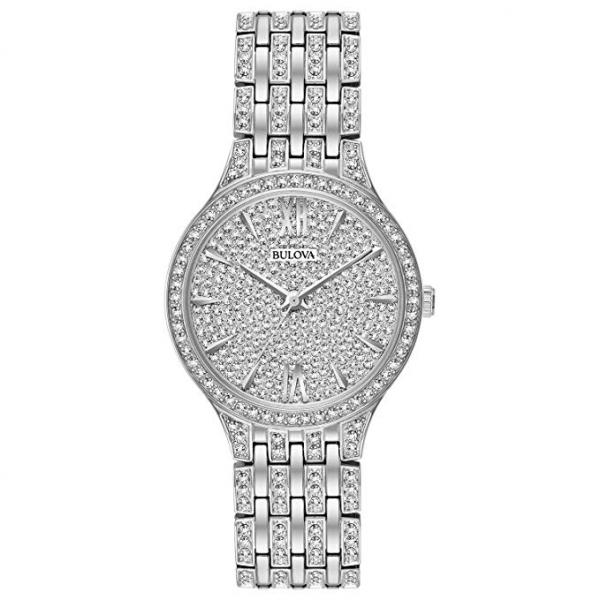 Relógio Bulova Feminino Cristal Swarovski 96L243