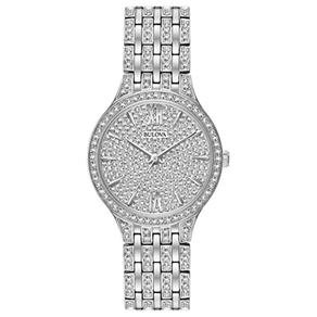 Relógio Bulova Feminino Cristal Swarovski 96L243