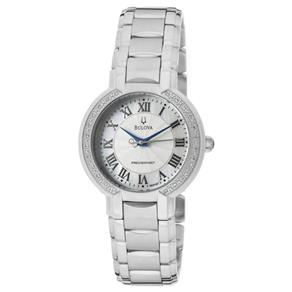 Relógio Bulova Feminino Ref: Wb27618q Precisionist Prateado Diamante