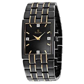 Relógio Bulova Feminino Wb21427P Analógico Caixa e Pulseira de Aço Preto